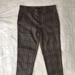 Men's Brown Plaid Pants
